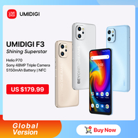 UMIDIGI F3 telefon Android odblokowany smartfon NFC Helio P70 8GB 128GB 48MP AI potrójny Camare 6.7 "wyświetlacz 5150mAh telefon komórkowy 1